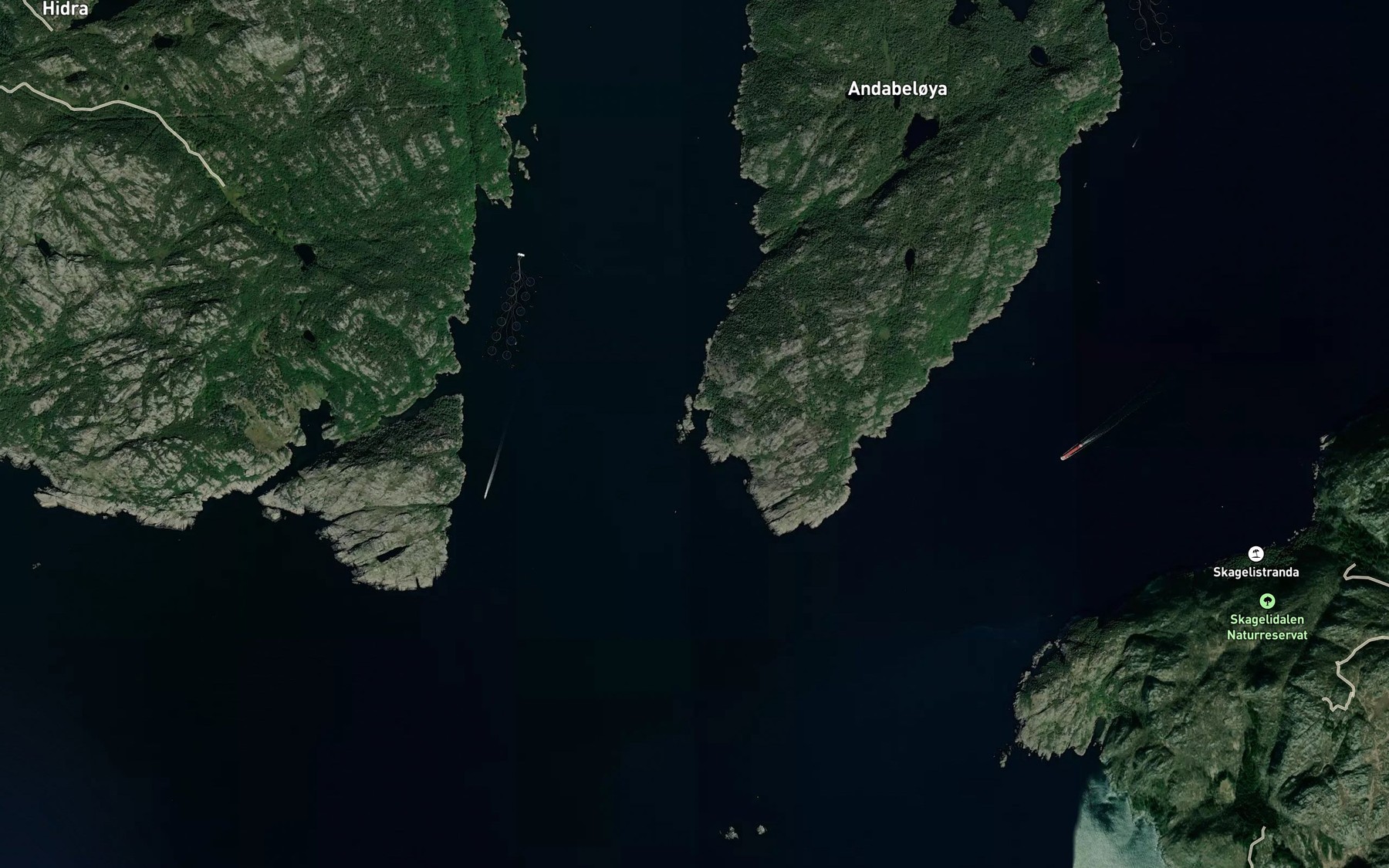 Satellite map of the Katteraubukta