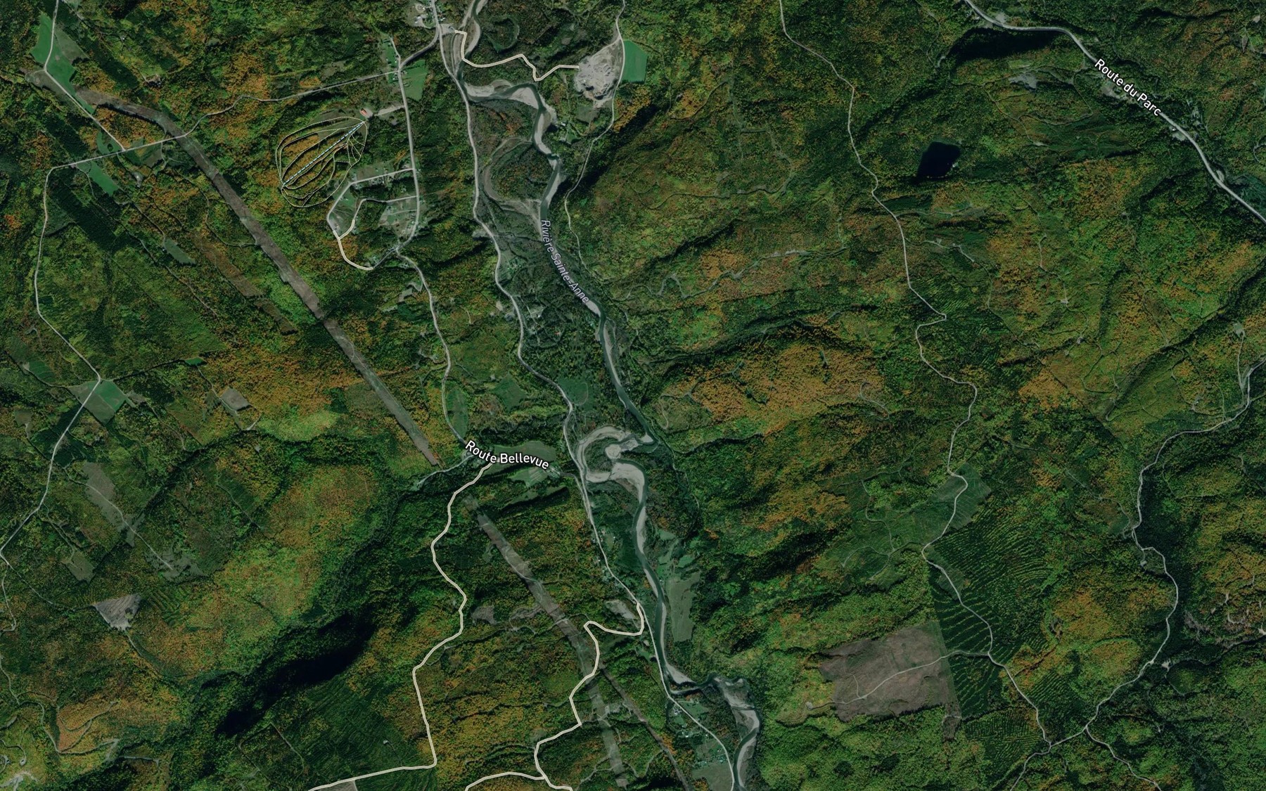 Satellite map of the Ruisseau du Vieux Moulin