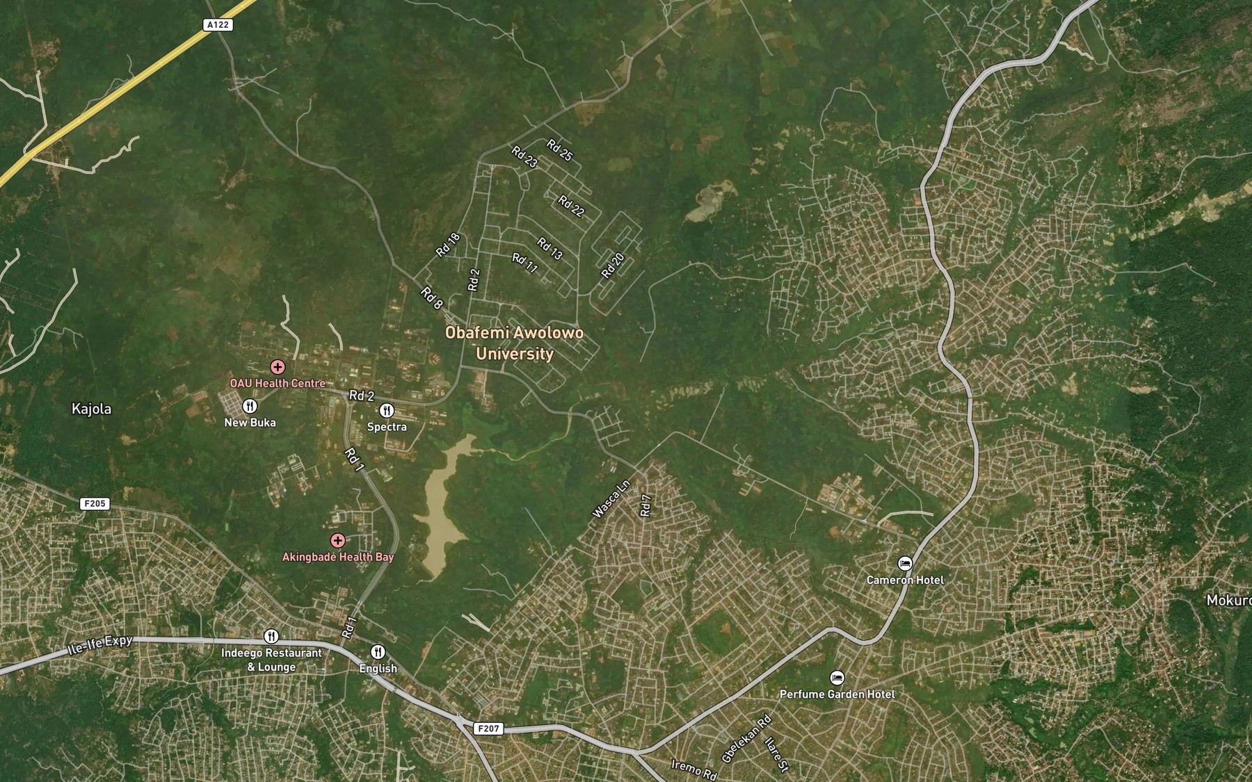 Satellite map of the River Mokuro