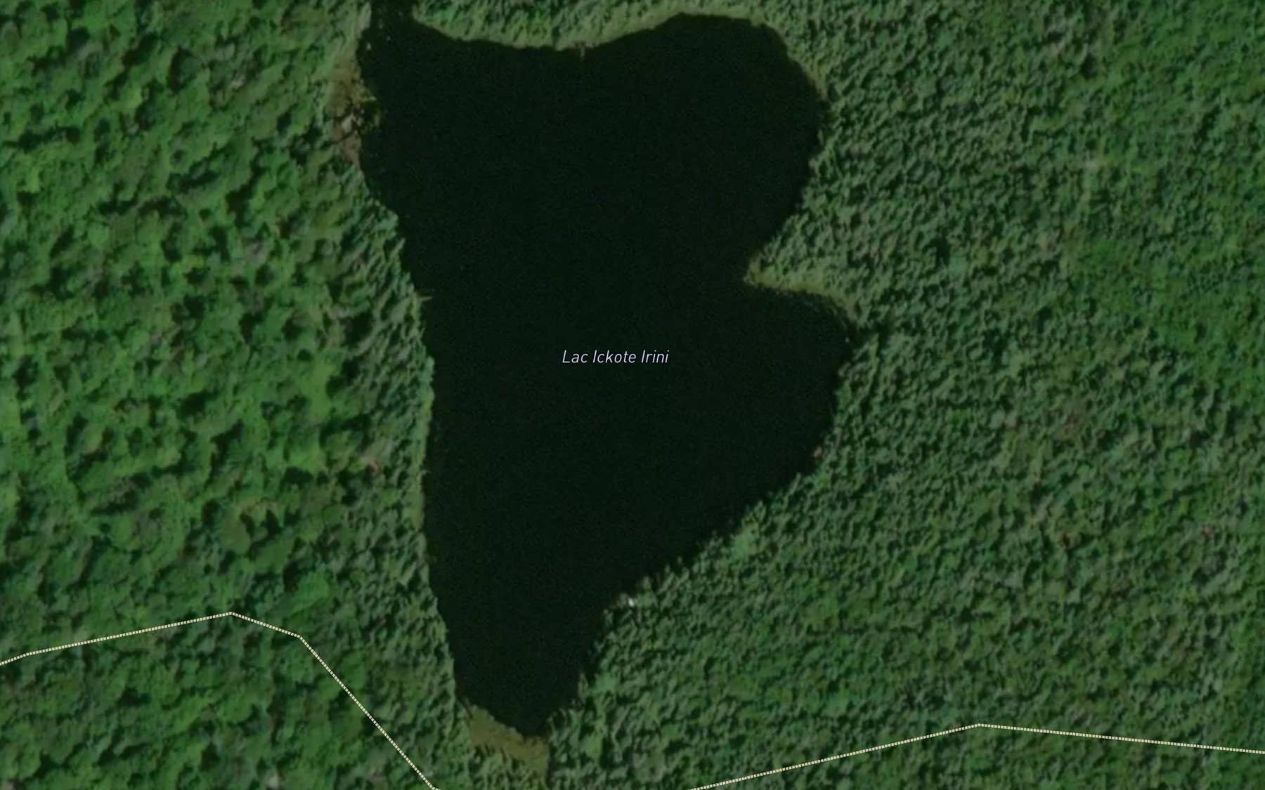 Satellite map of the Lac Ickote Irini