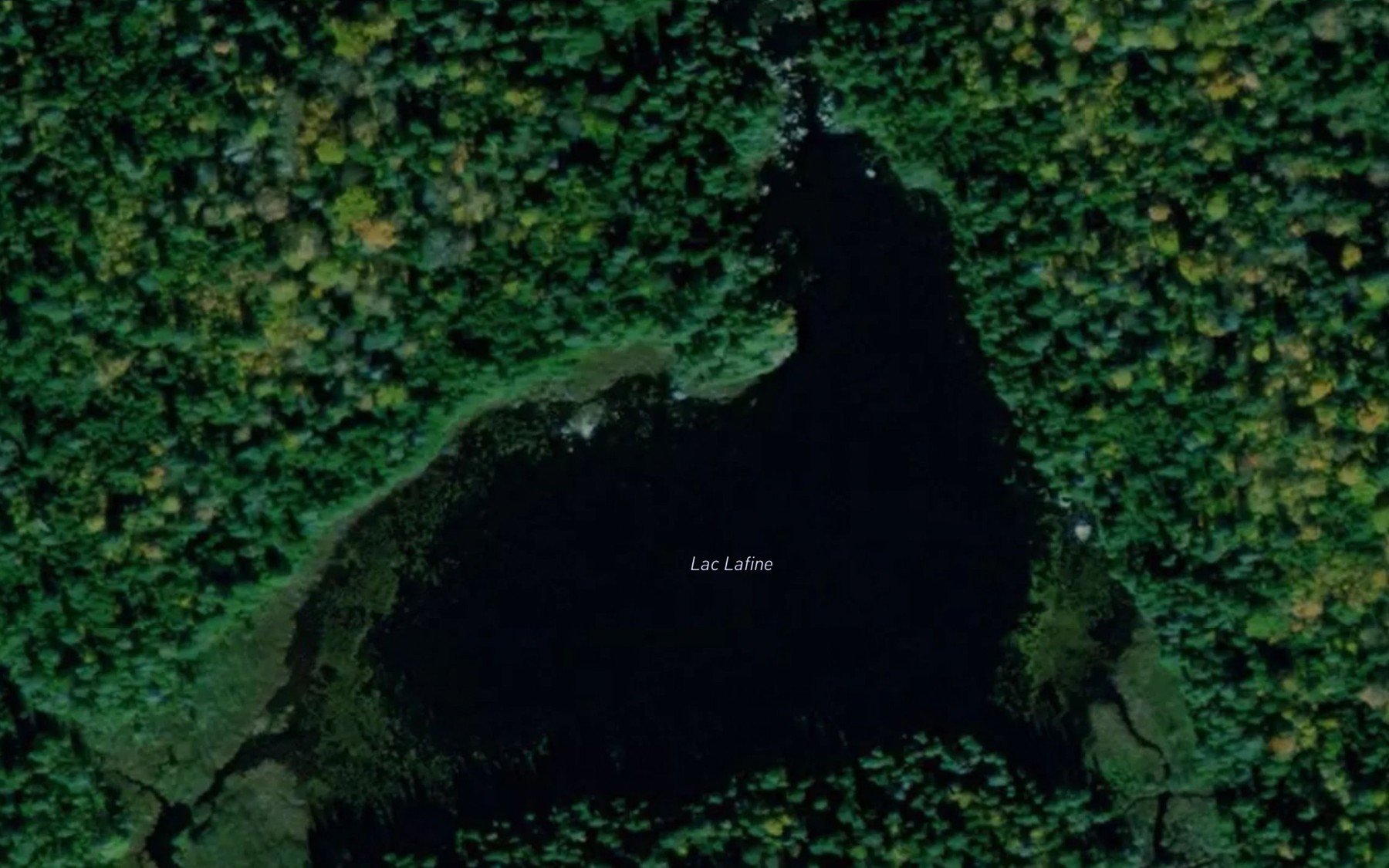 Satellite map of the Lac Lafine