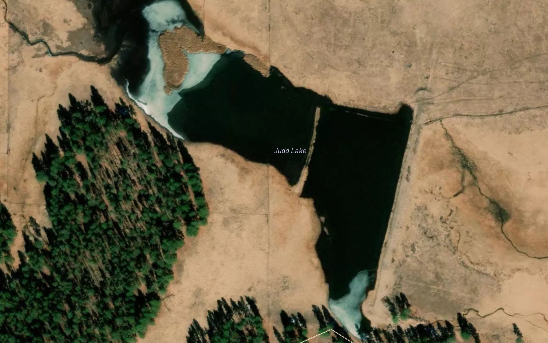 Satellite map of the Judd Lake