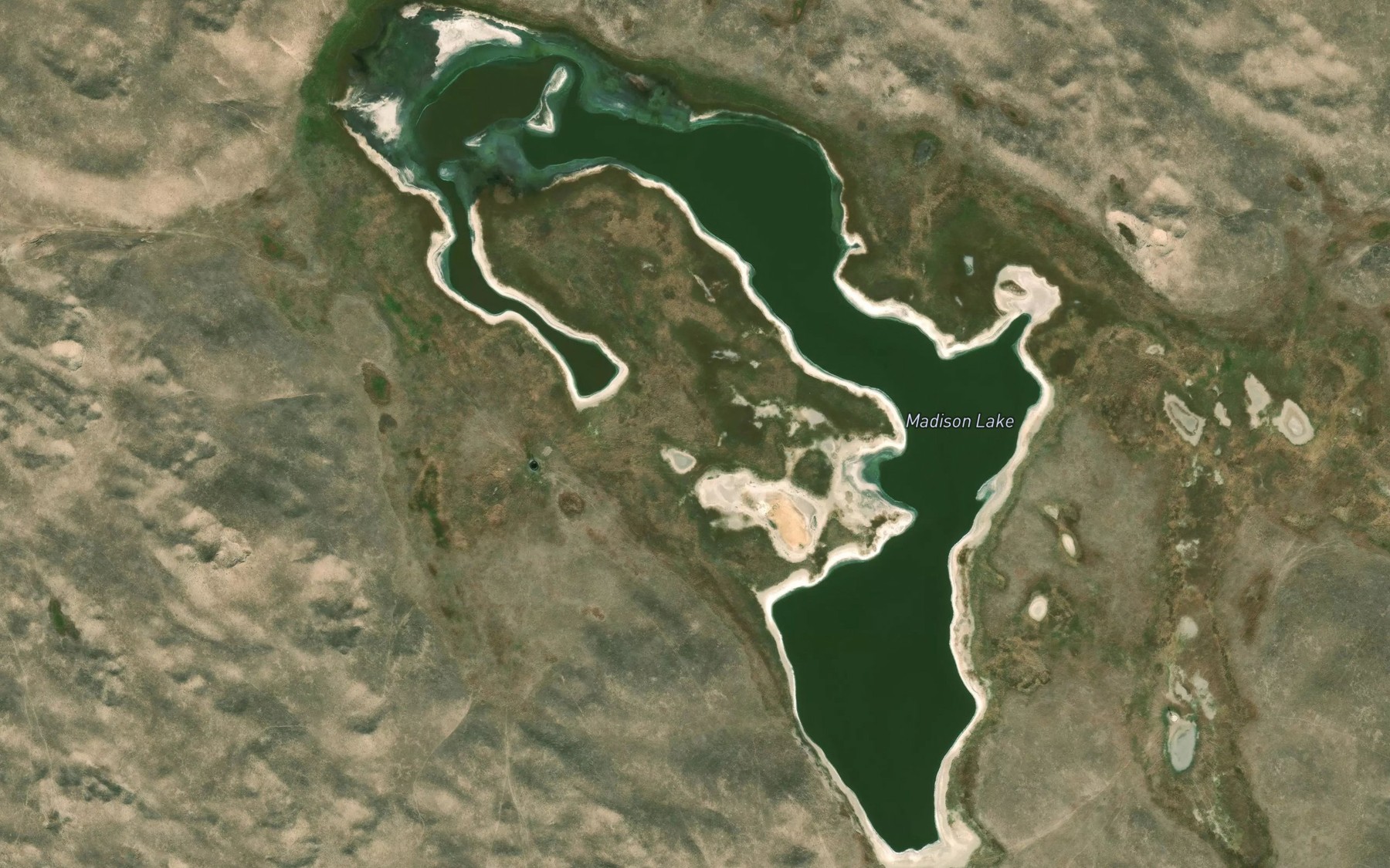 Satellite map of the Madison Lake