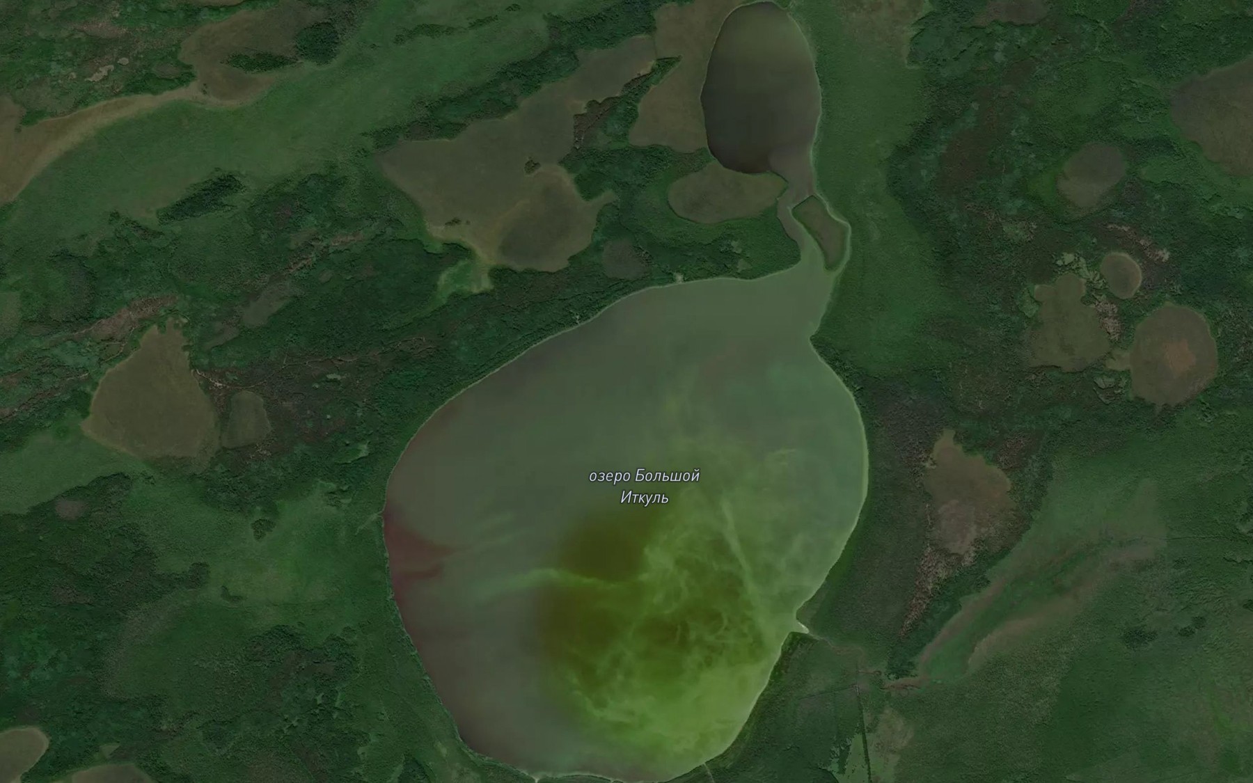 Satellite map of the Ozero Bol'shoy Itkul'