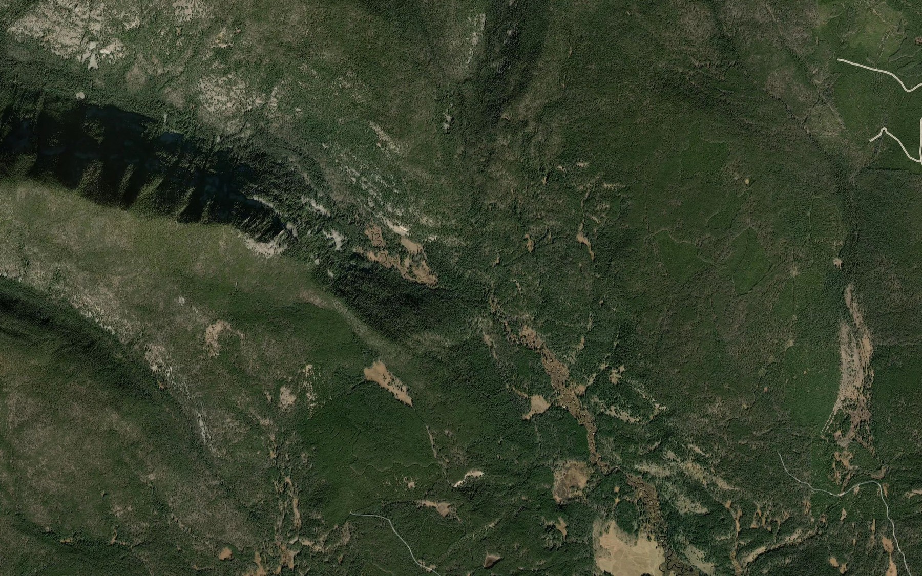 Satellite map of the West Fork La Marche Creek