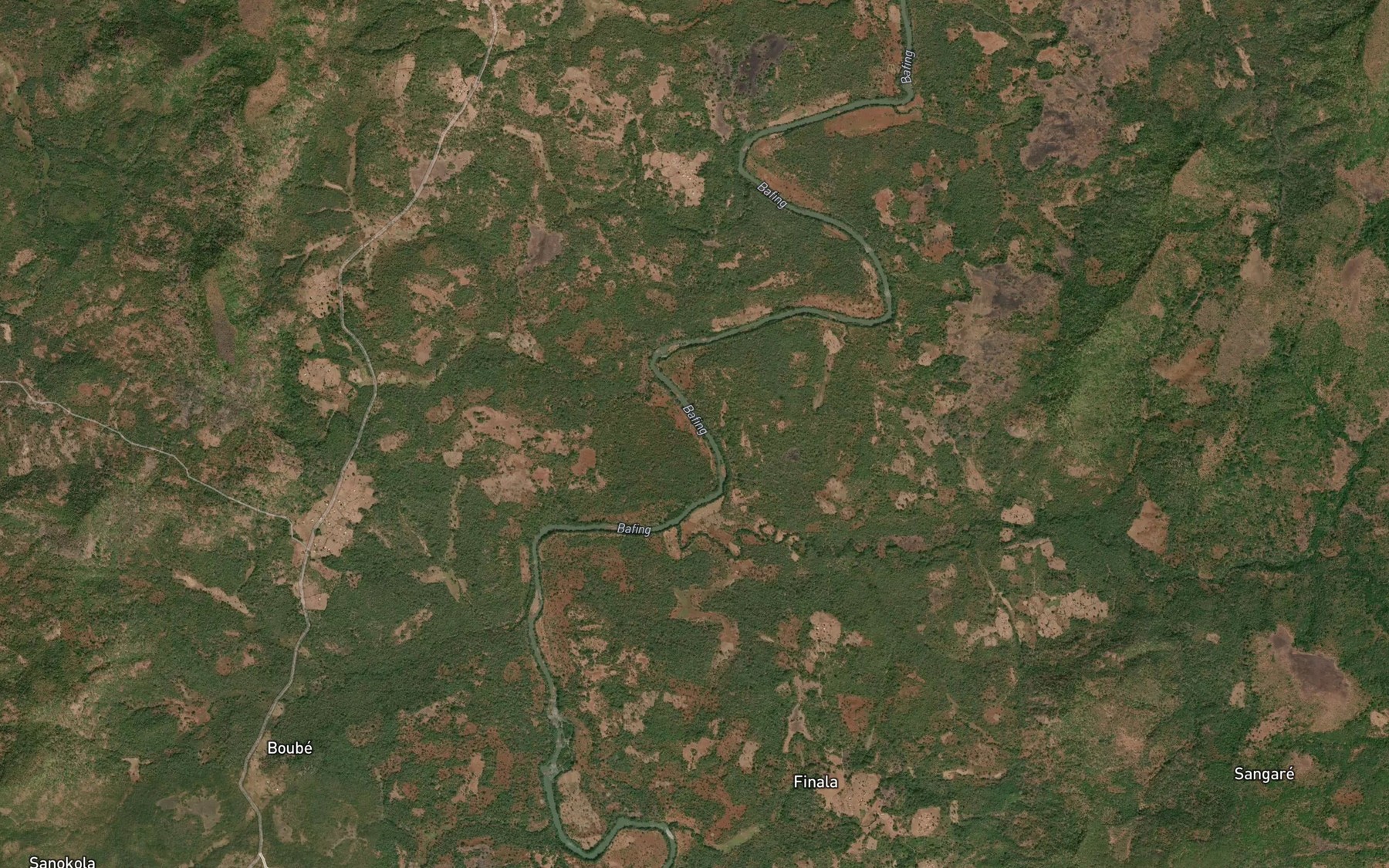 Satellite map of the Souroundou