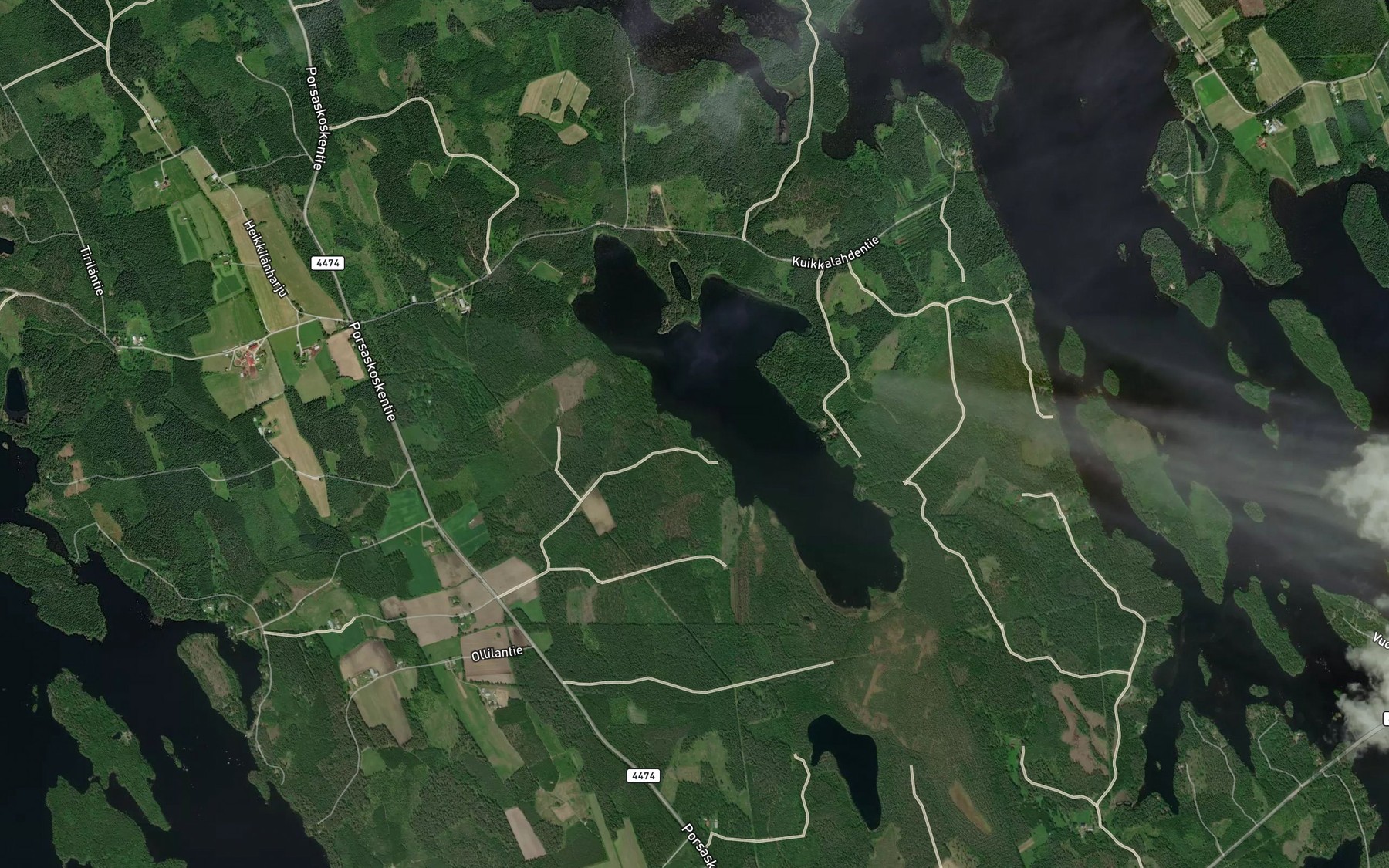 Satellite map of the Katoslahti