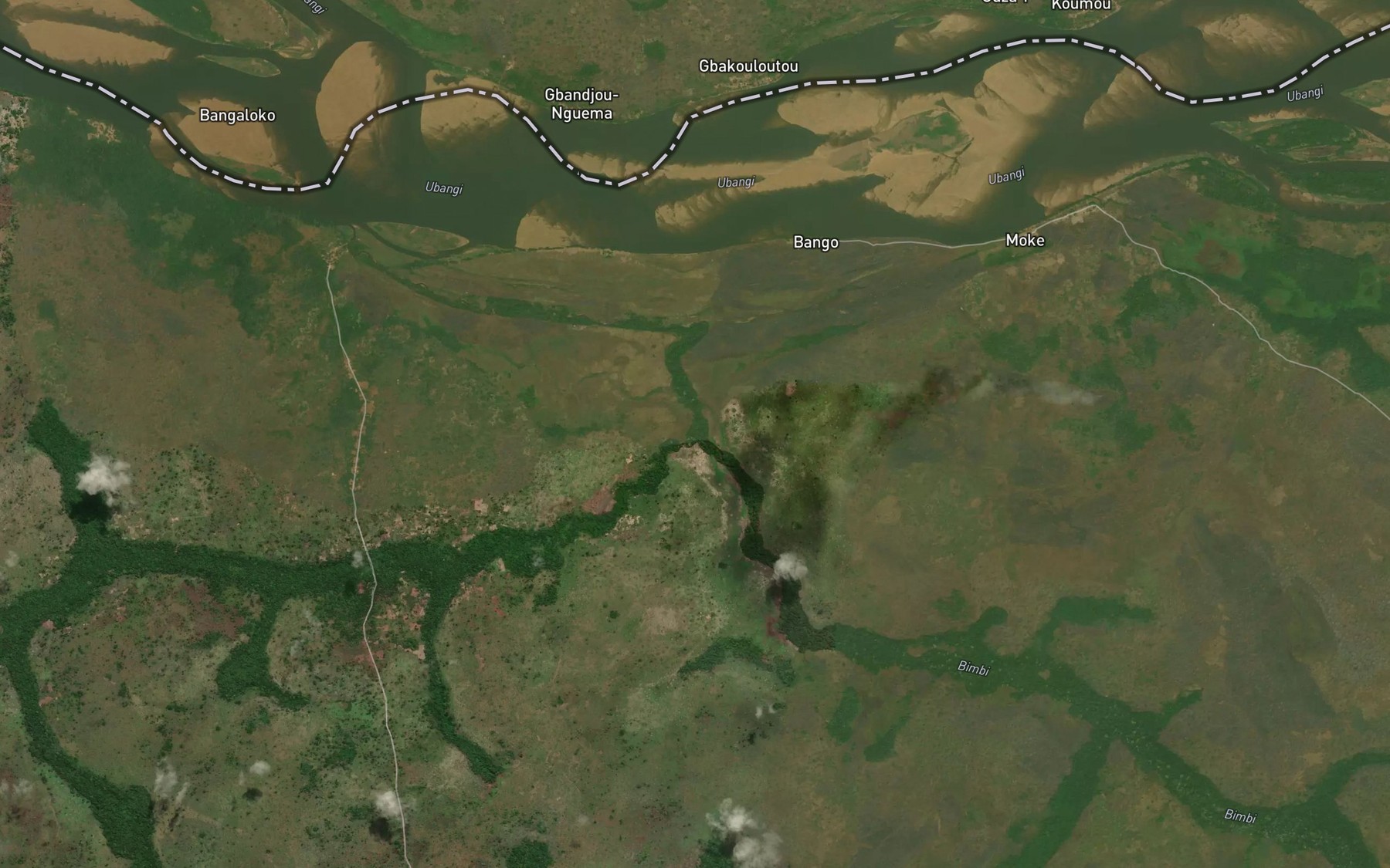 Satellite map of the Dasu