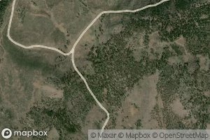 Satellite map of the East Fork Reservoir