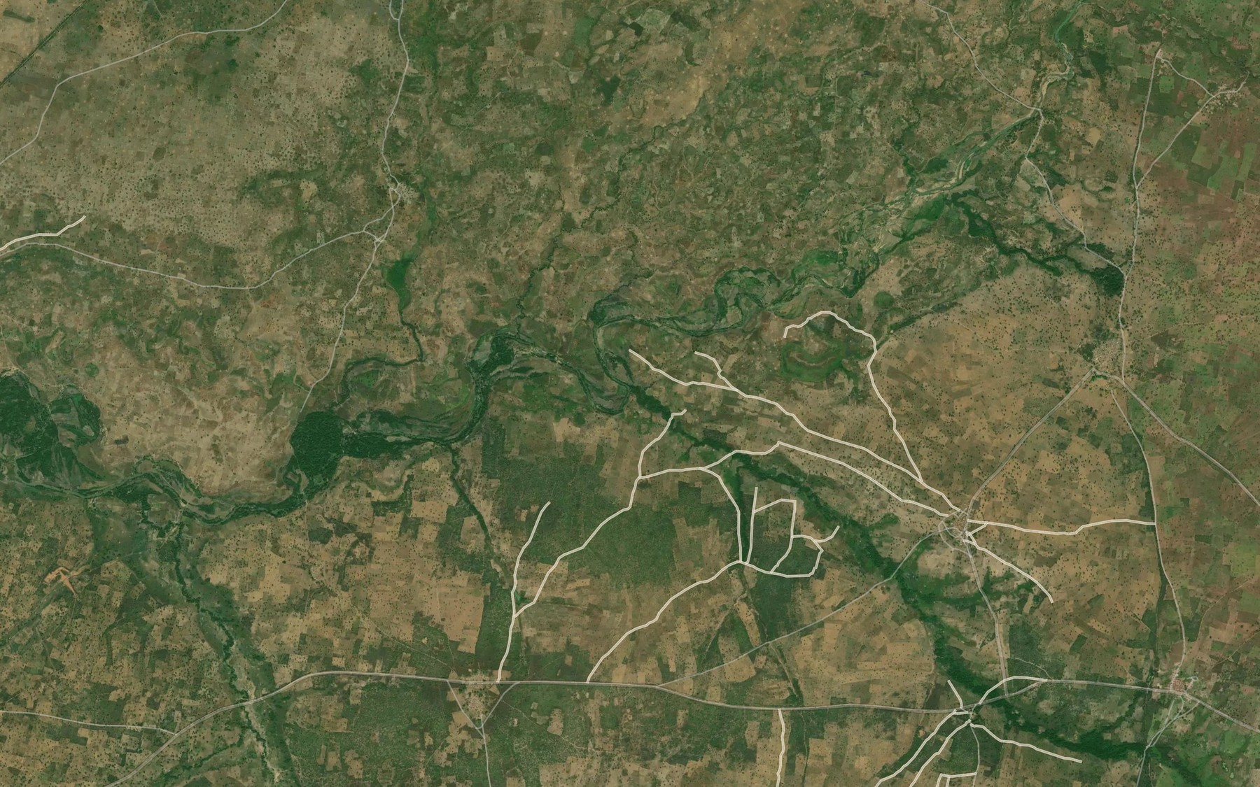 Satellite map of the River Minji