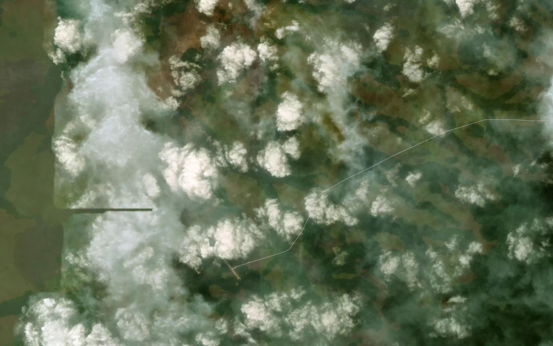 Satellite map of the Ongougou