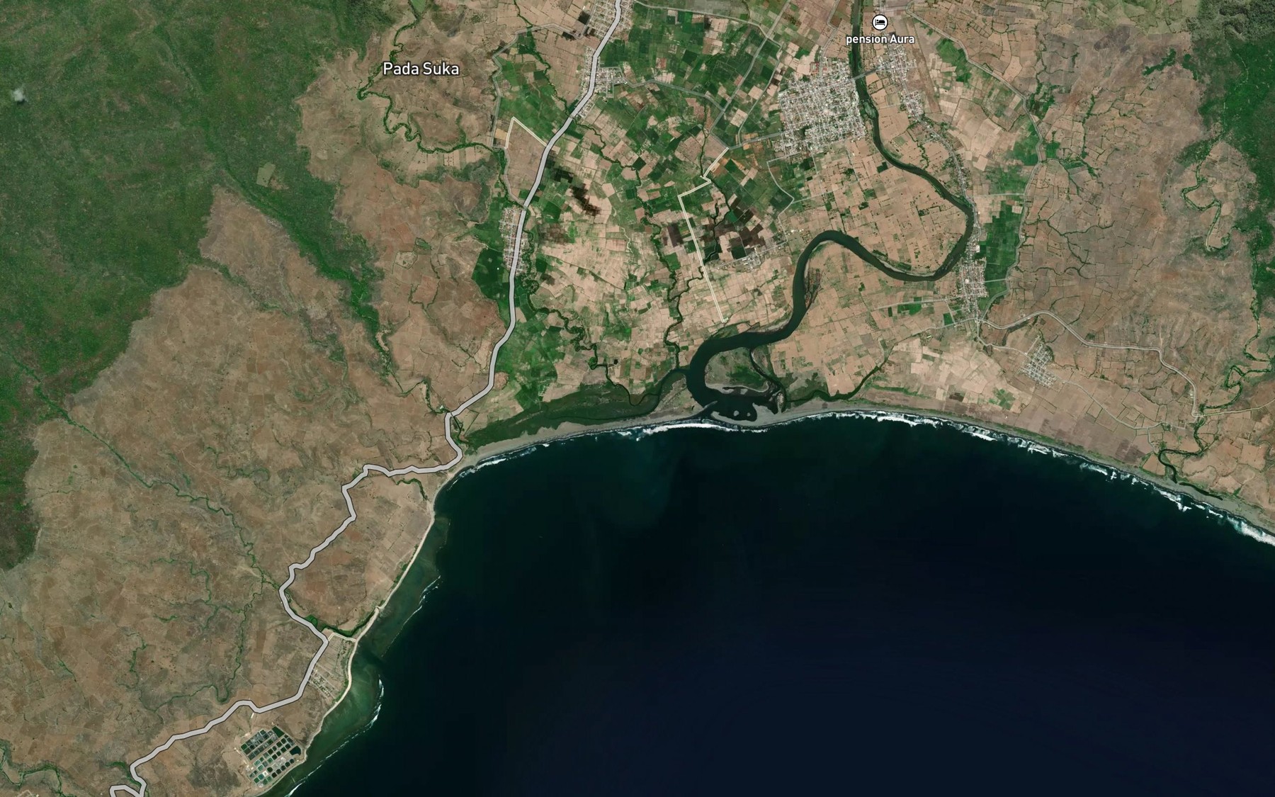 Satellite map of the Brang Ruwat