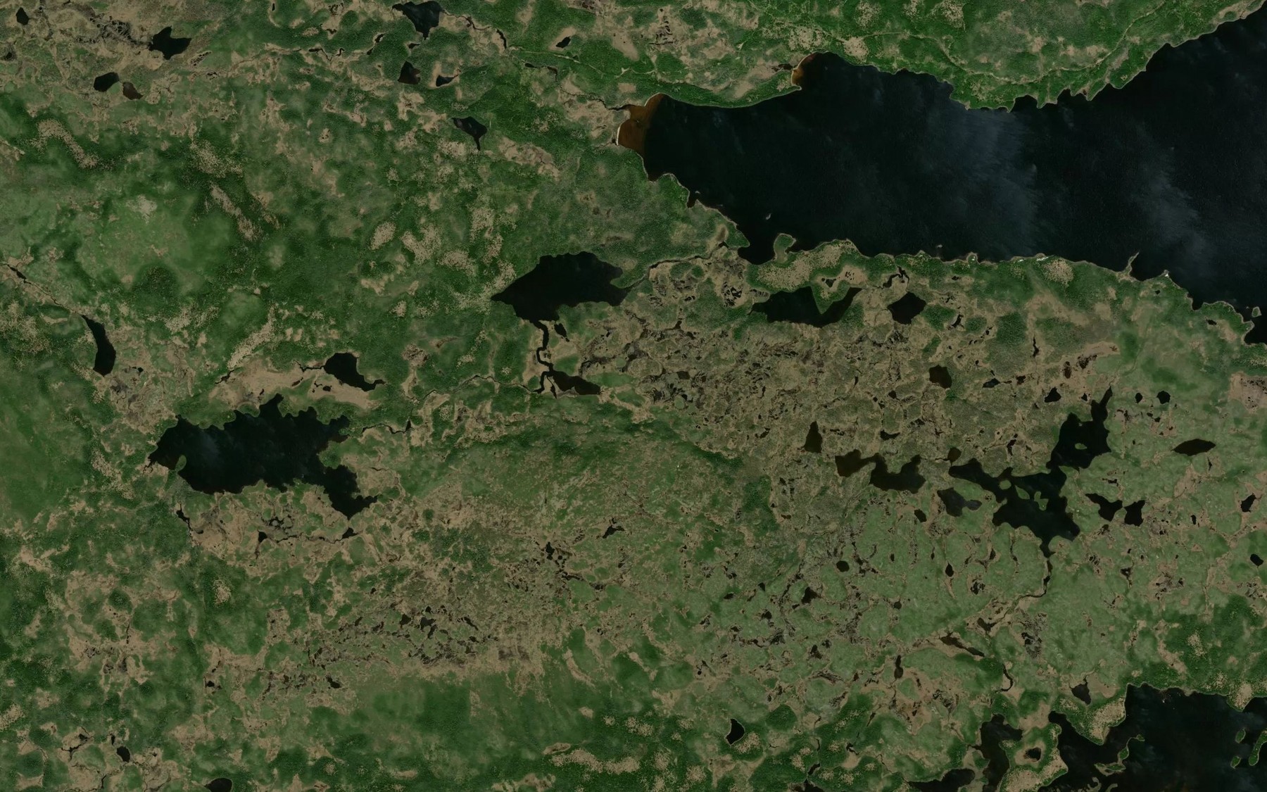 Satellite map of the Pluchiopacg (Cross) Pond