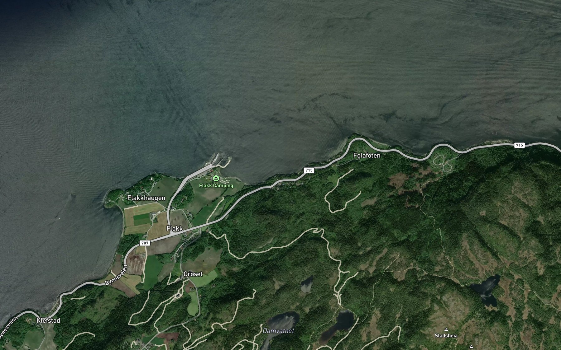 Satellite map of the Tangholet