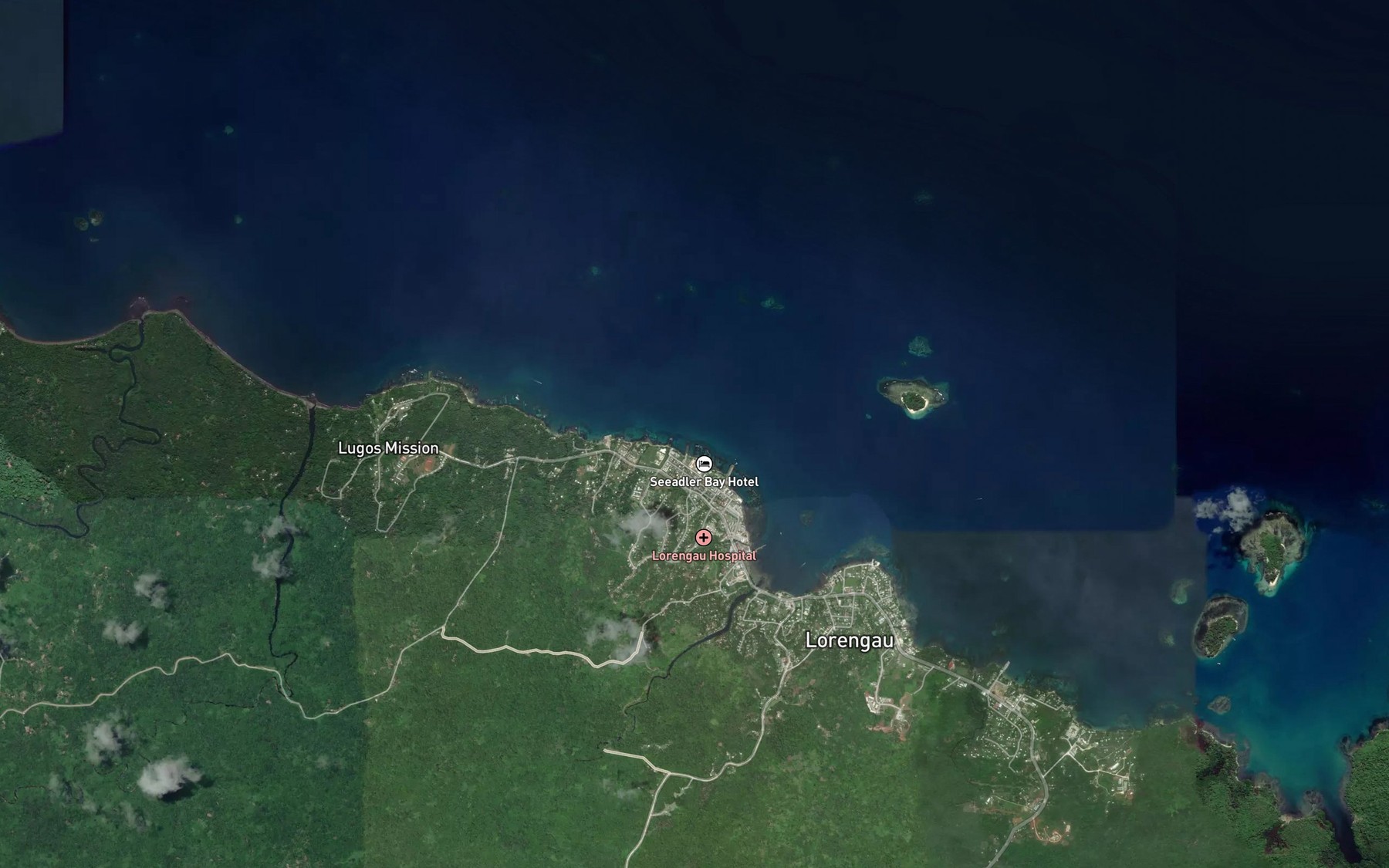 Satellite map of the Dulilik Creek