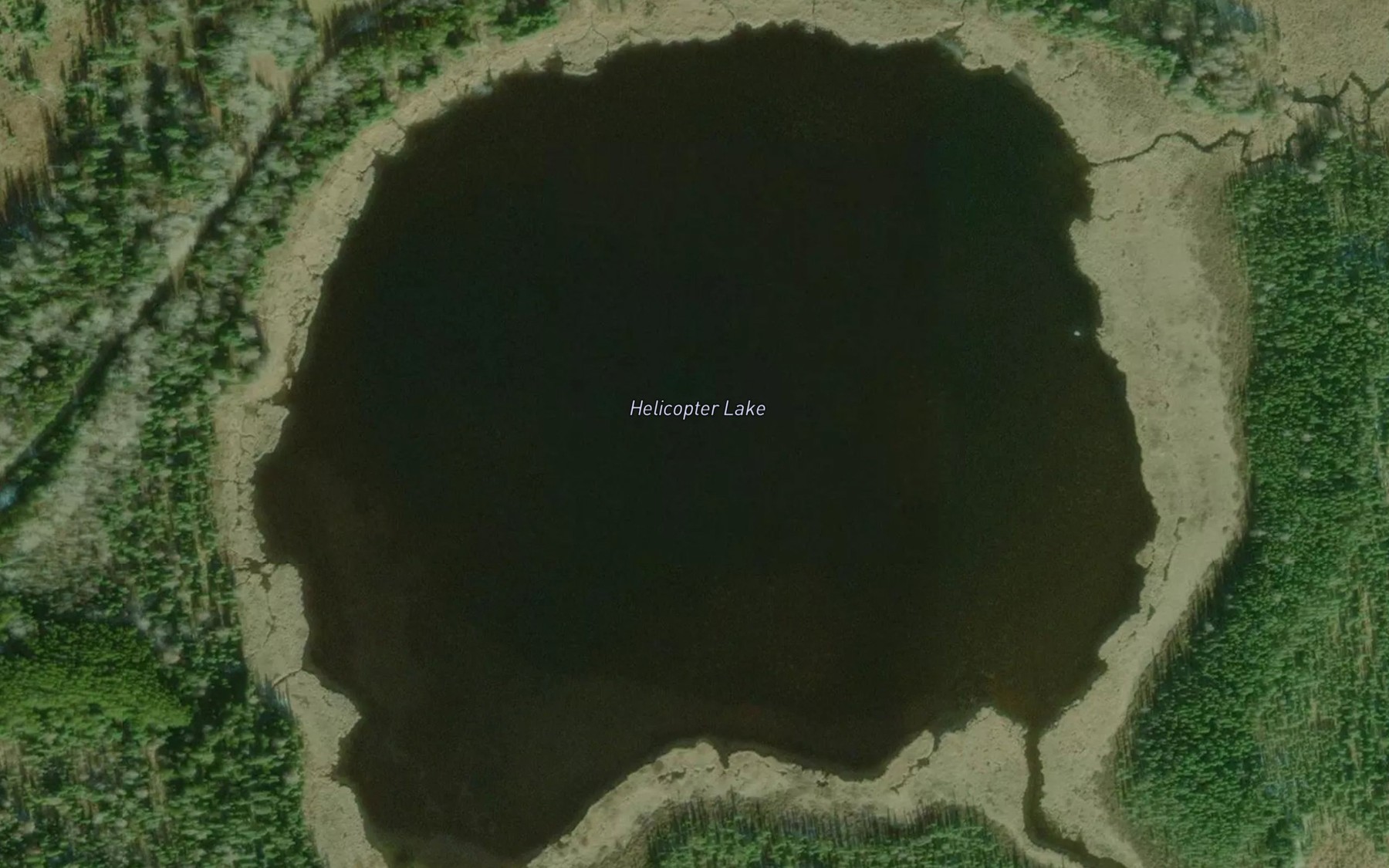 Satellite map of the Helicopter Lake