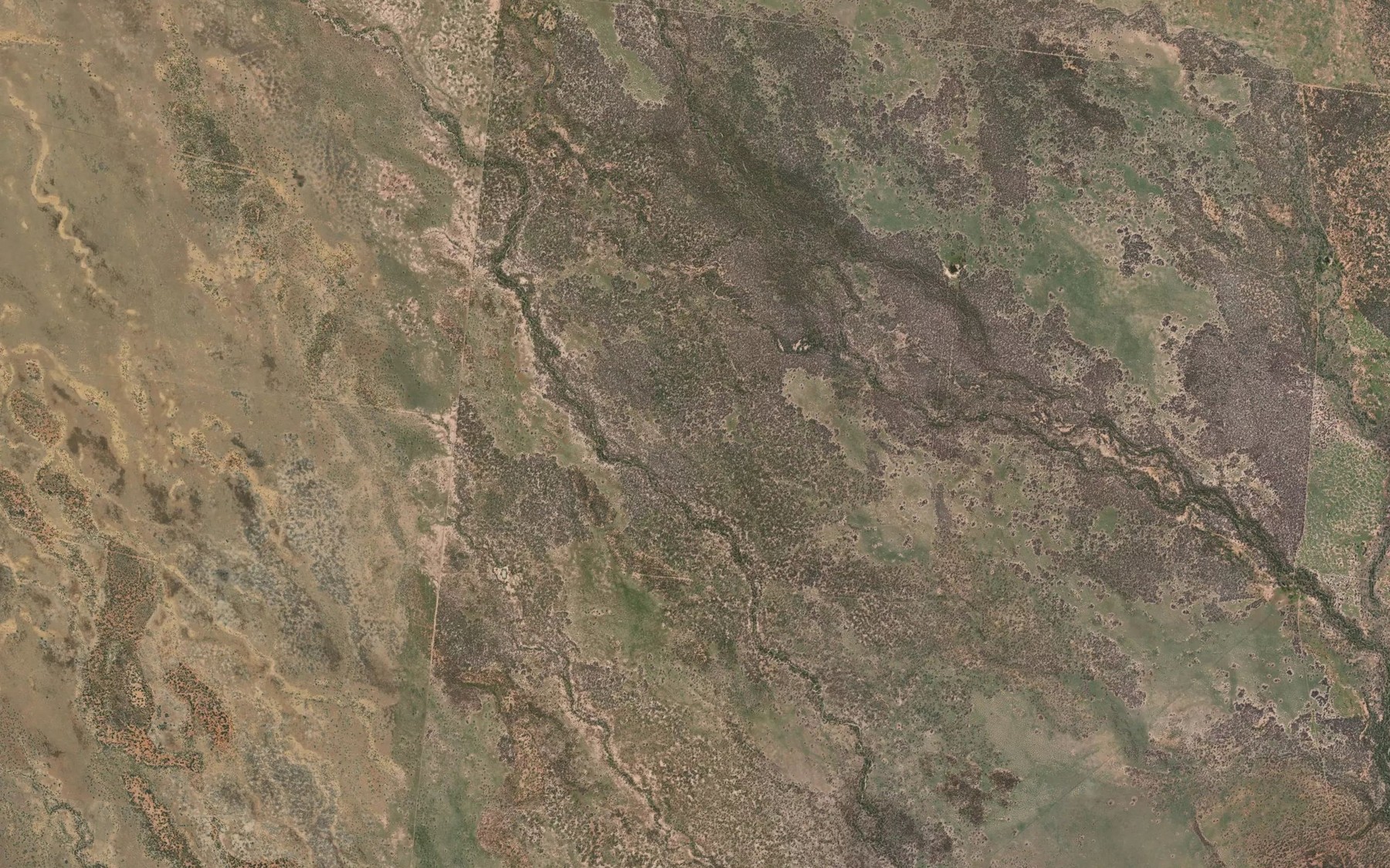 Satellite map of the Alice Creek
