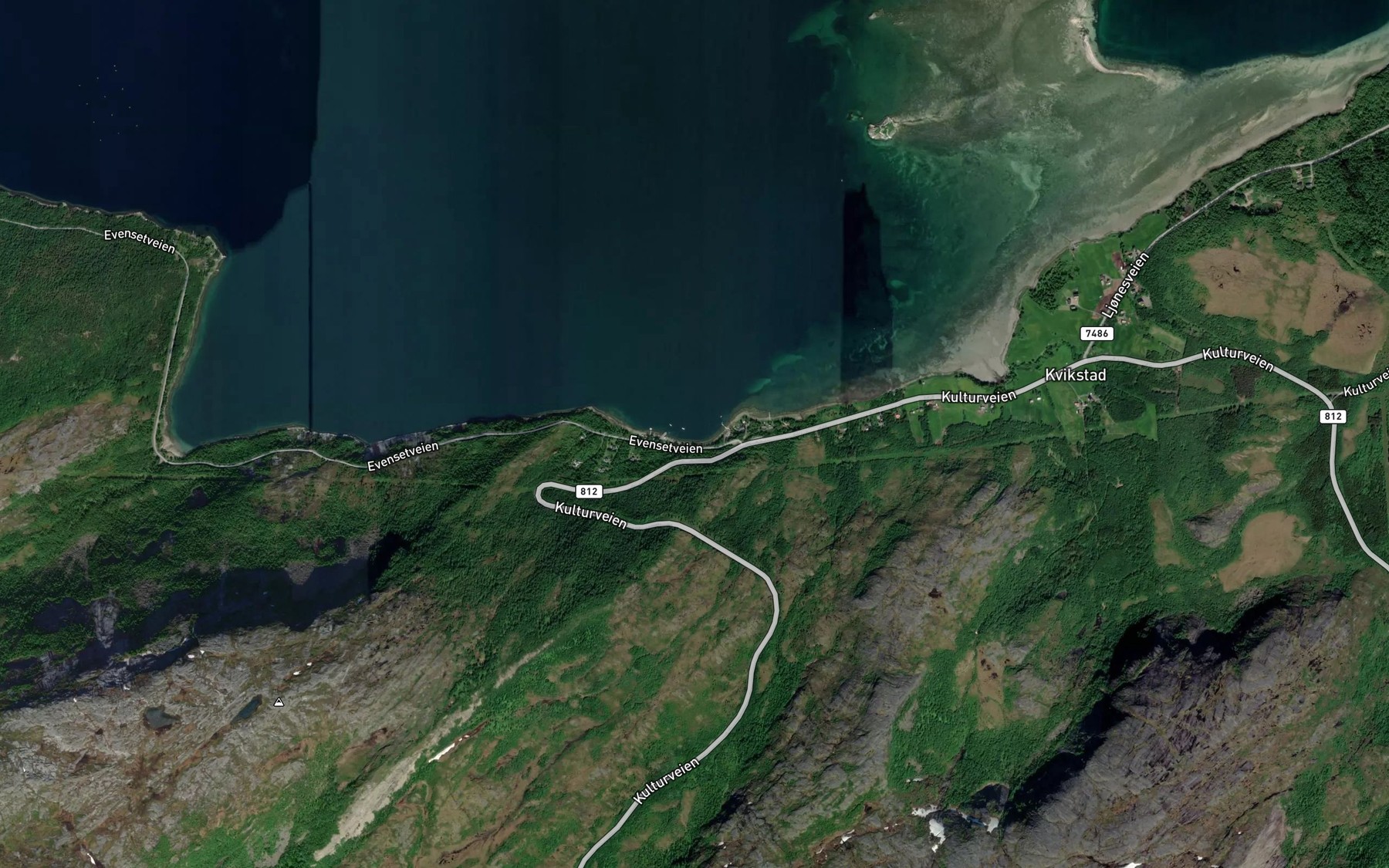 Satellite map of the Bogen