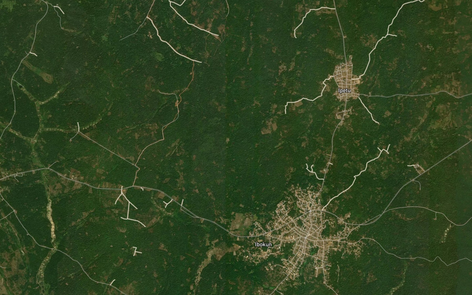 Satellite map of the River Airidiokun