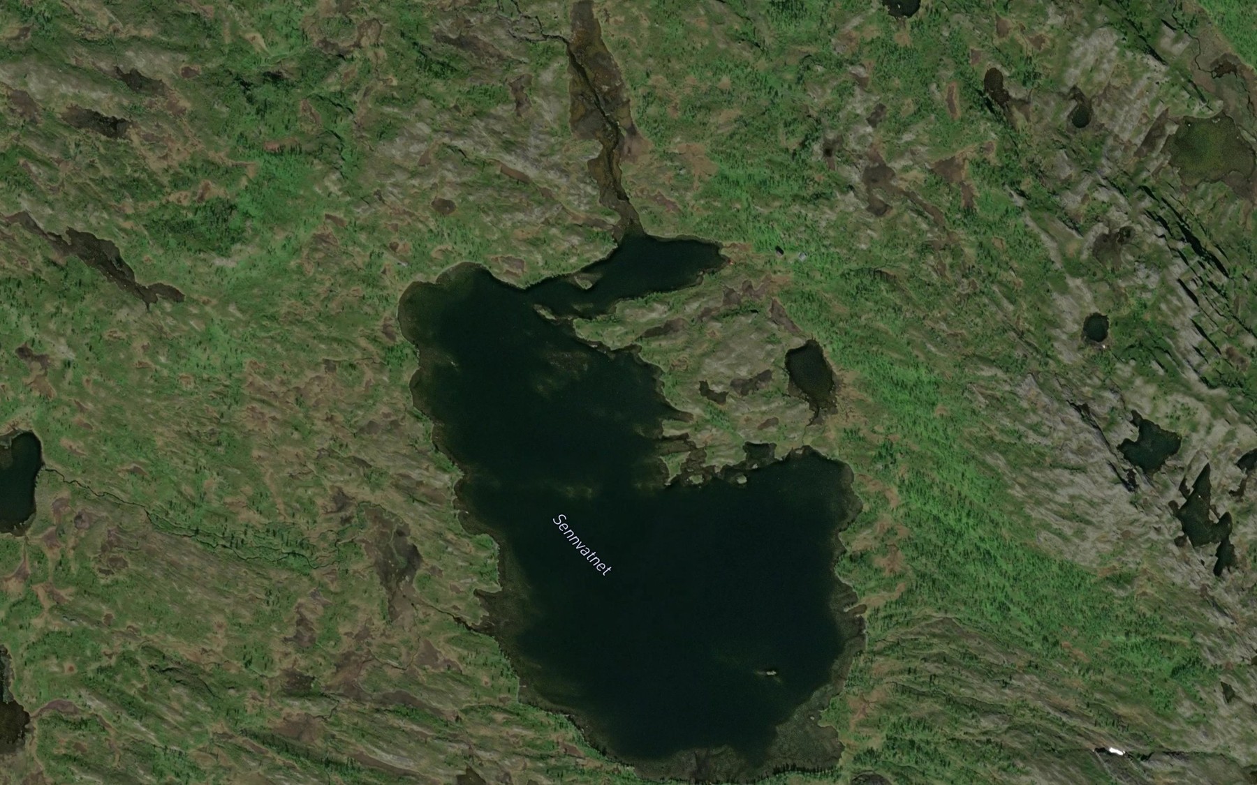 Satellite map of the Sennvatnet