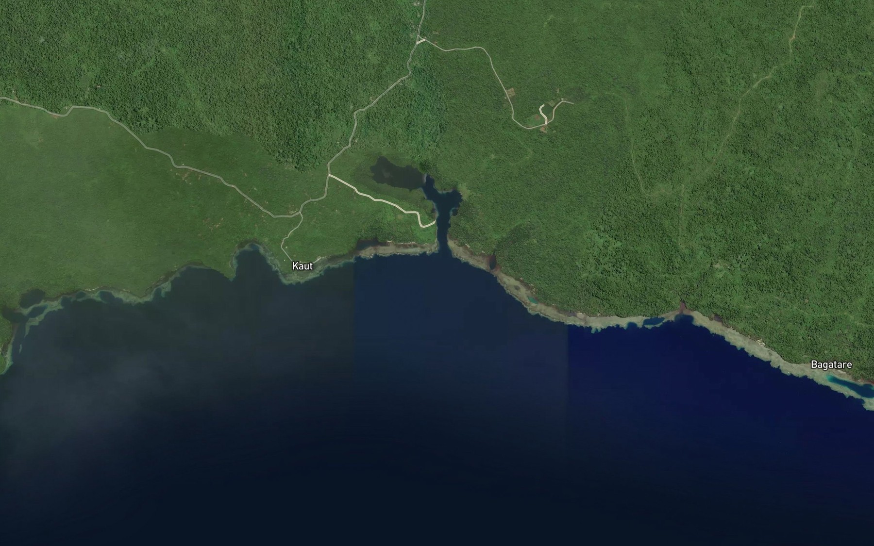 Satellite map of the Kaut Harbour