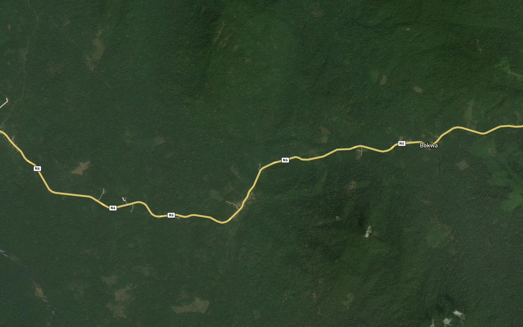 Satellite map of the Akambele