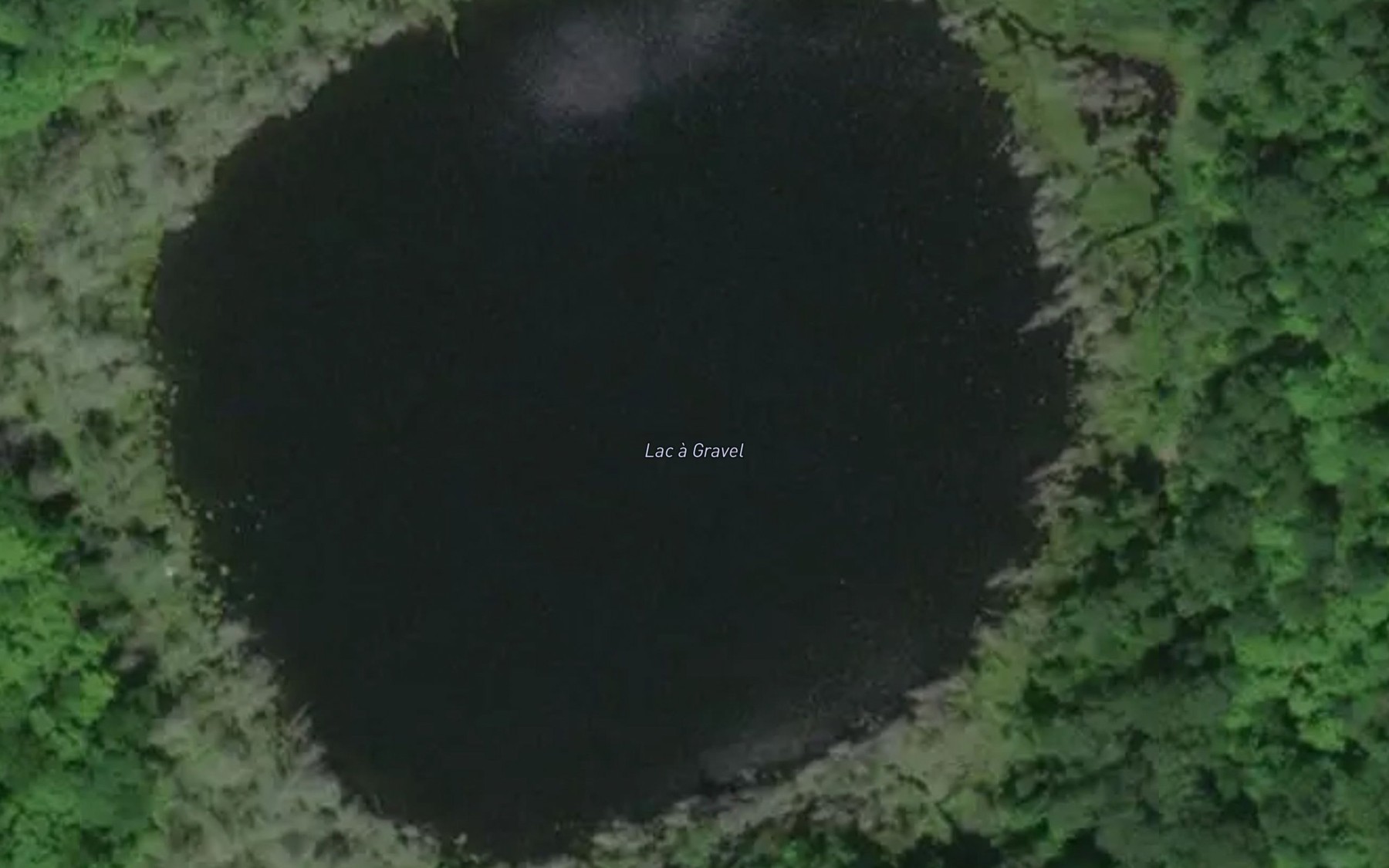 Satellite map of the Lac a Gravel