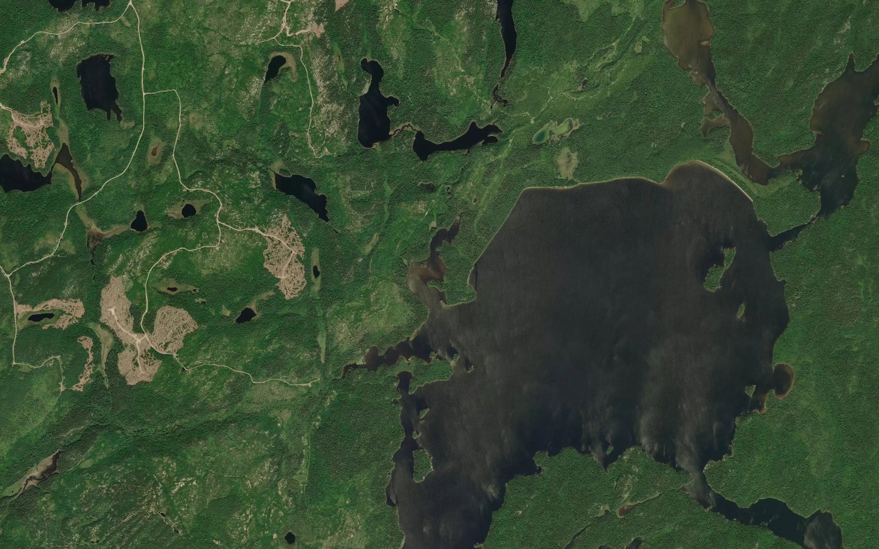 Satellite map of the Candy Creek