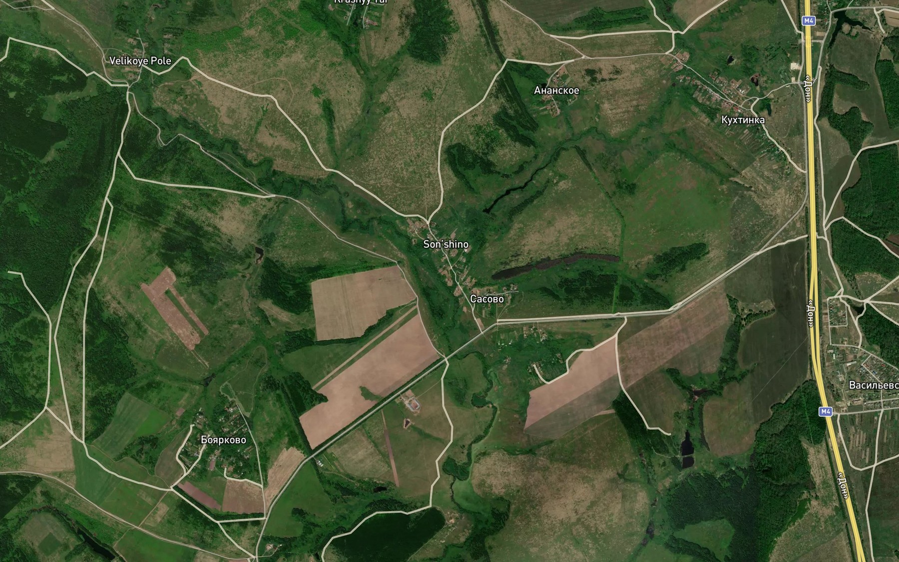 Satellite map of the Alitovka