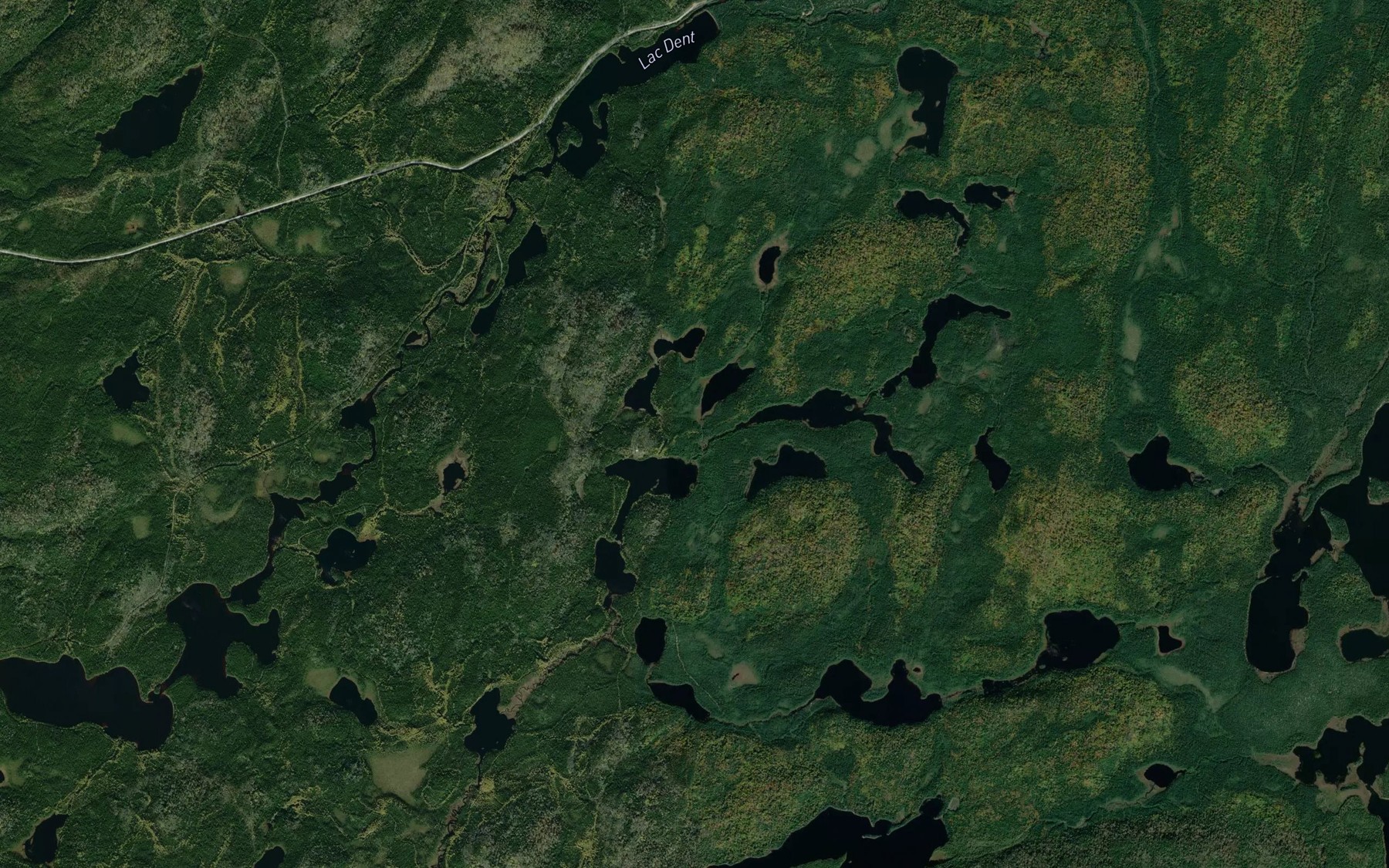 Satellite map of the Lacs Triangles
