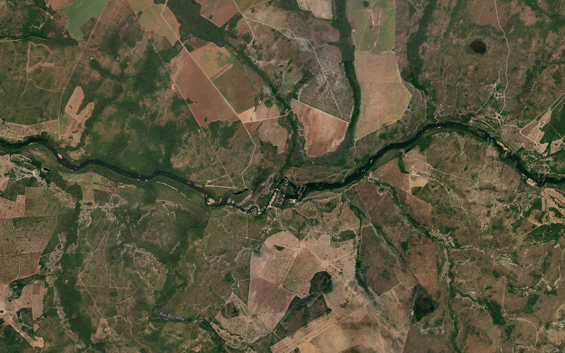 Satellite map of the Corrego Jacare