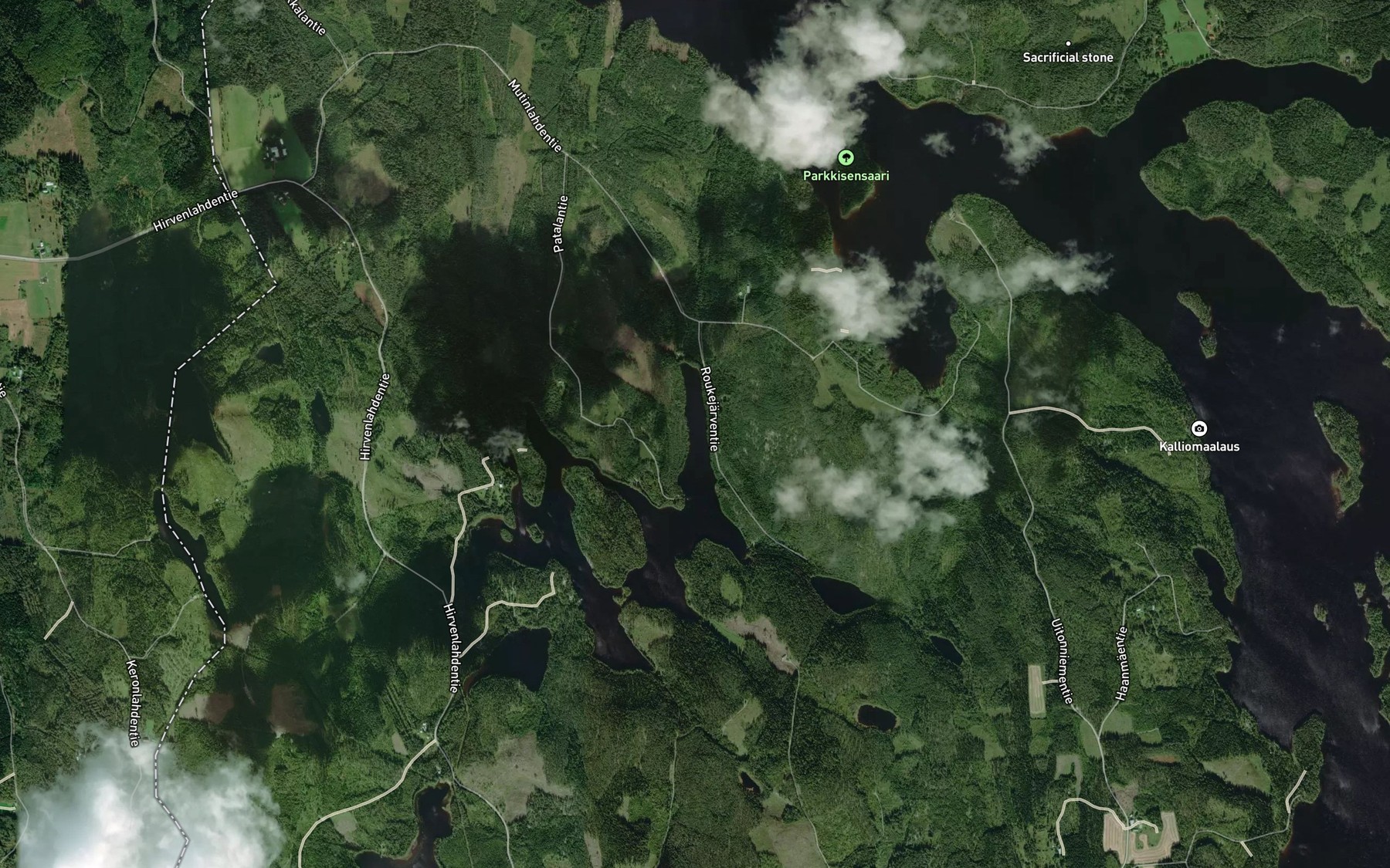Satellite map of the Pitkalahti