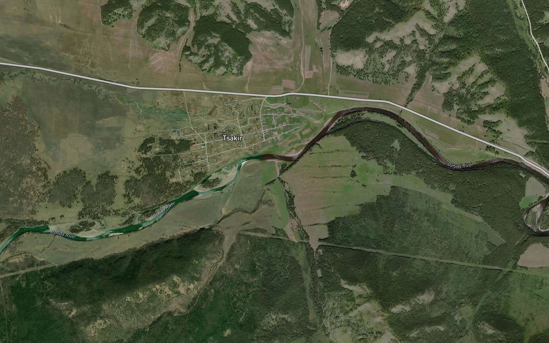 Satellite map of the Daban