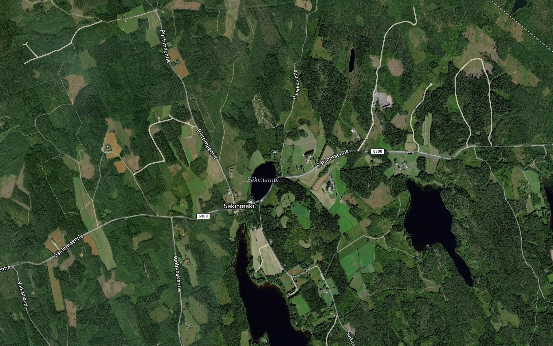 Satellite map of the Myllyjoki