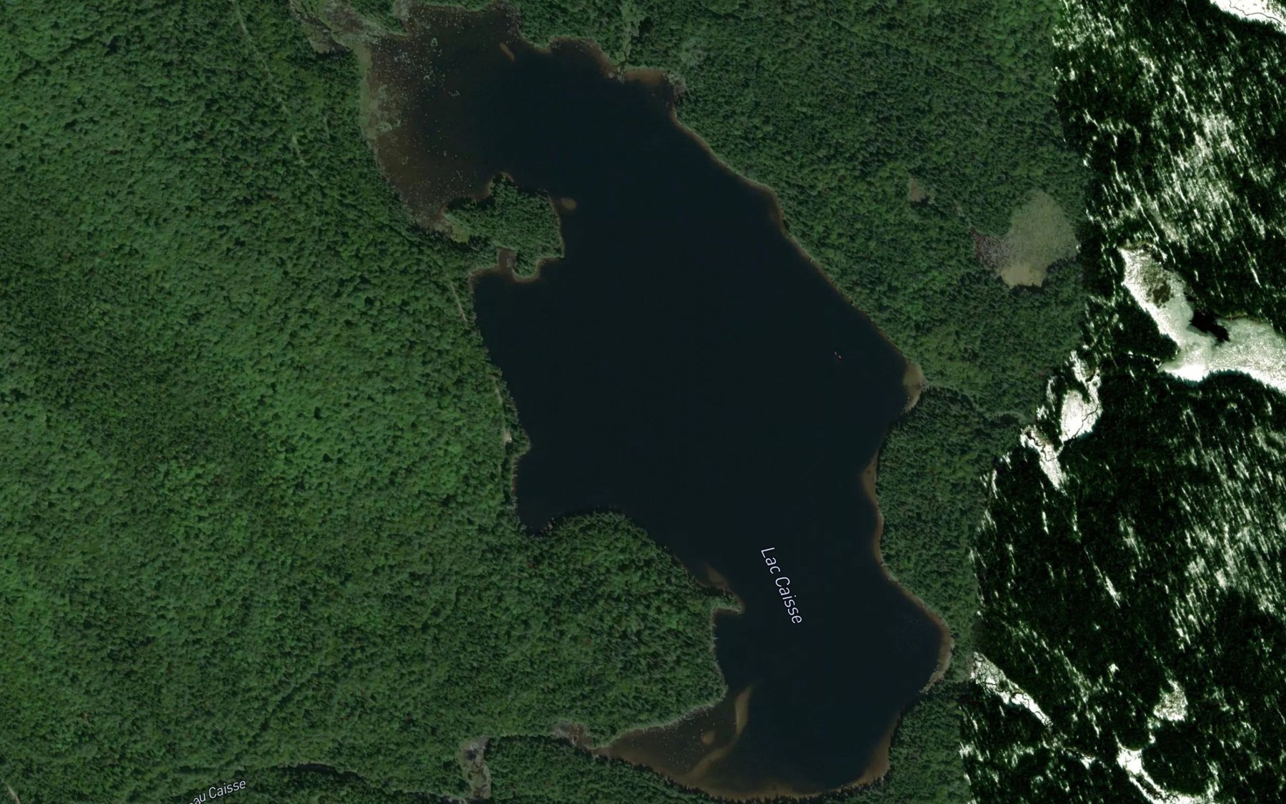 Satellite map of the Lac Caisse