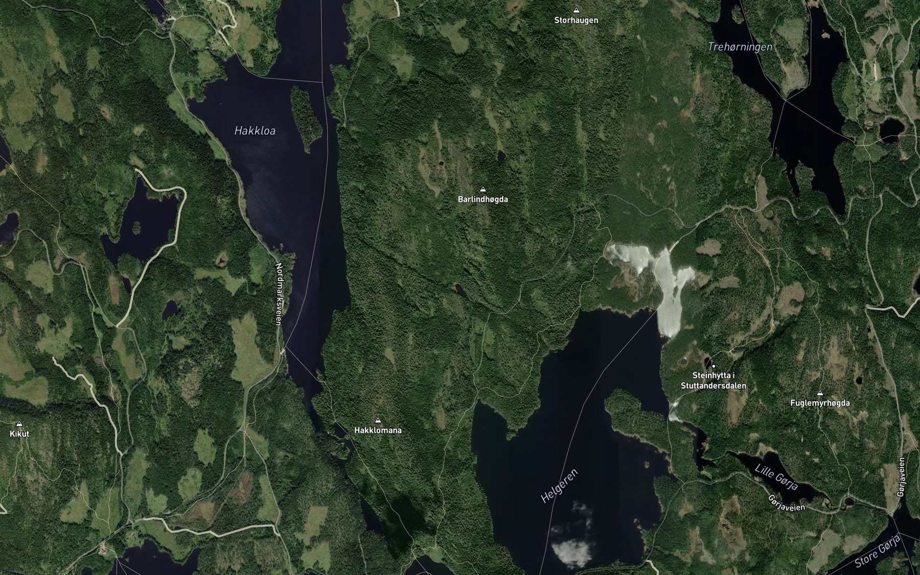 Satellite map of the Sandvikputten
