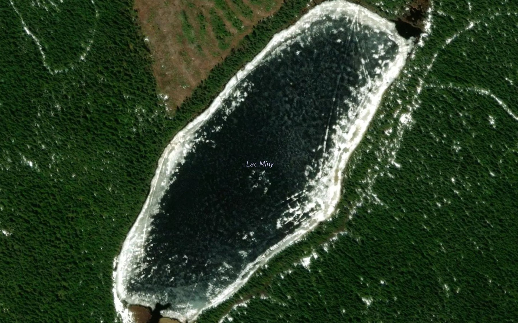 Satellite map of the Lac Miny