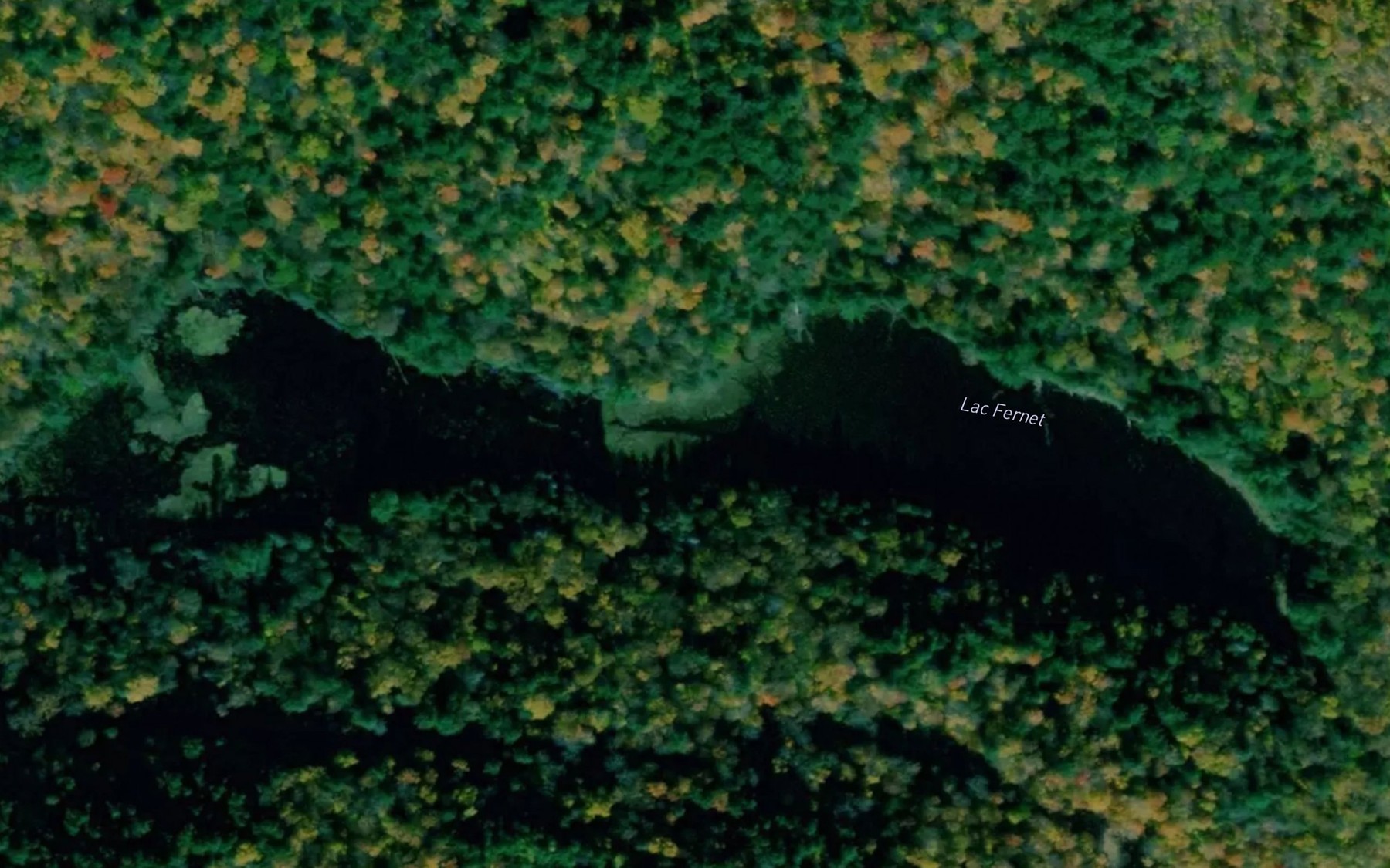 Satellite map of the Lac Fernet