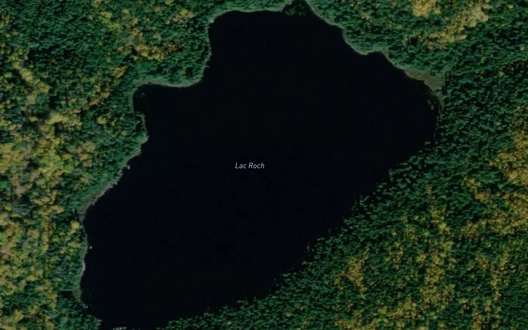 Satellite map of the Lac Roch