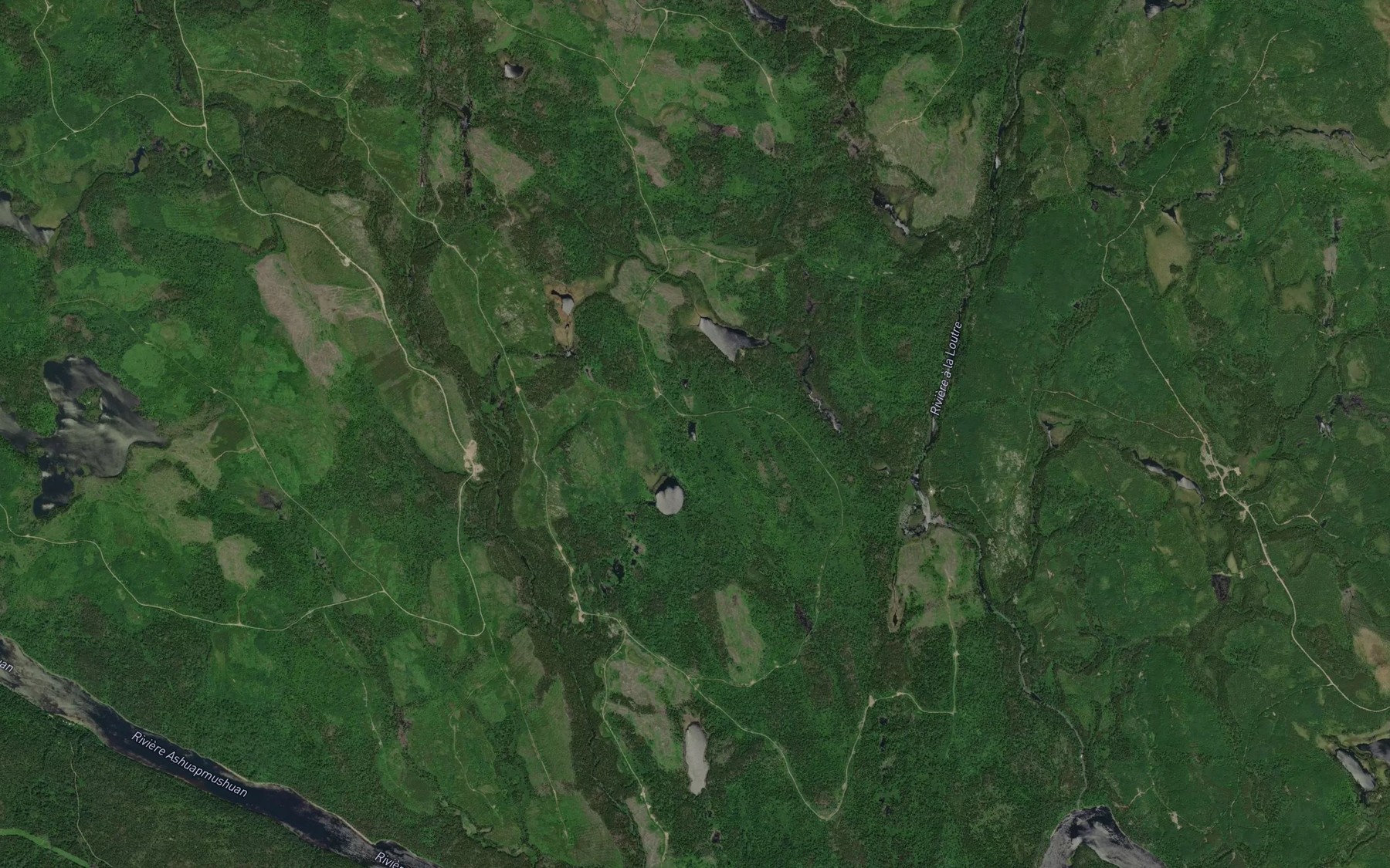 Satellite map of the Lac Alexain