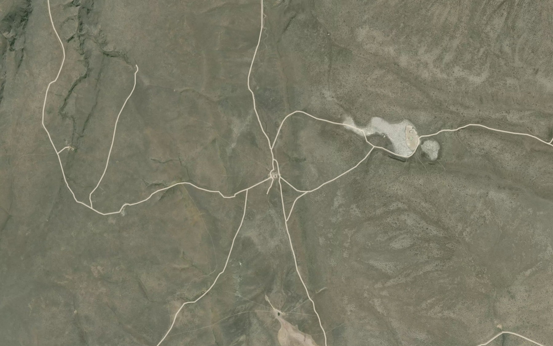 Satellite map of the Open Valley Waterhole
