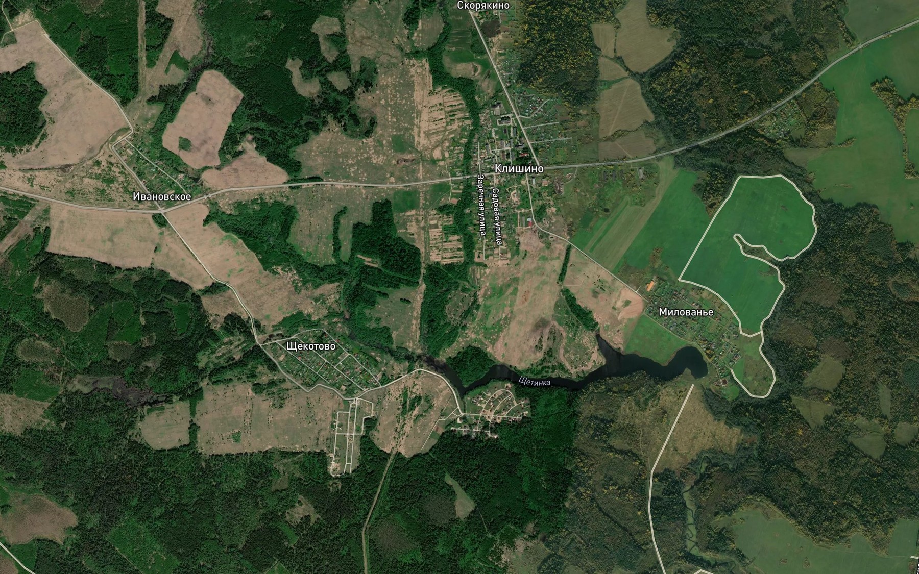 Satellite map of the Chernavka