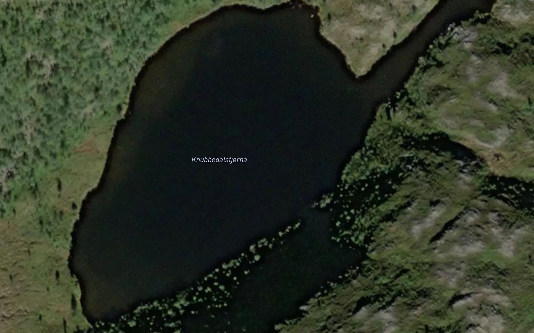 Satellite map of the Knubuldalstjorna