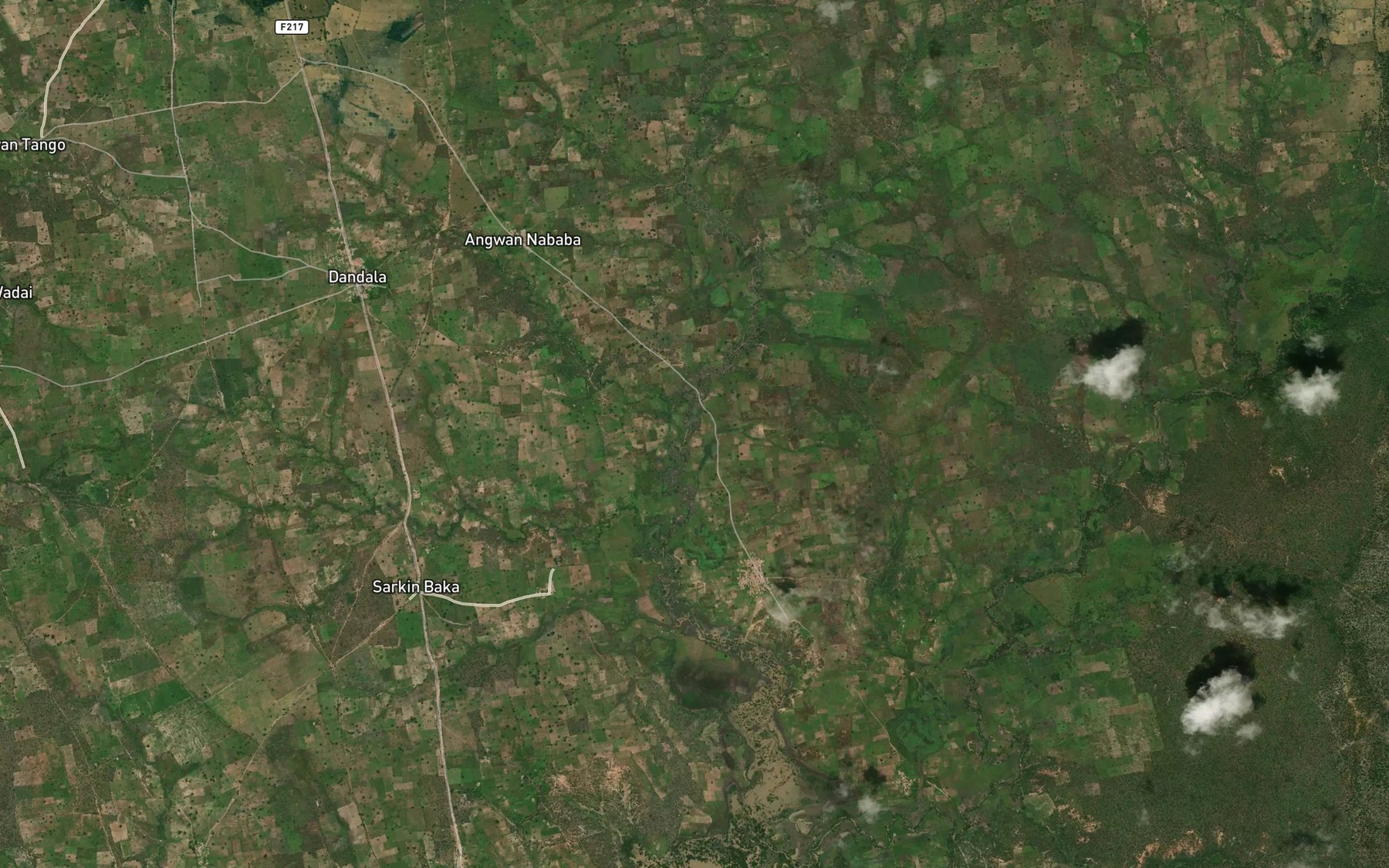 Satellite map of the River Guzuma