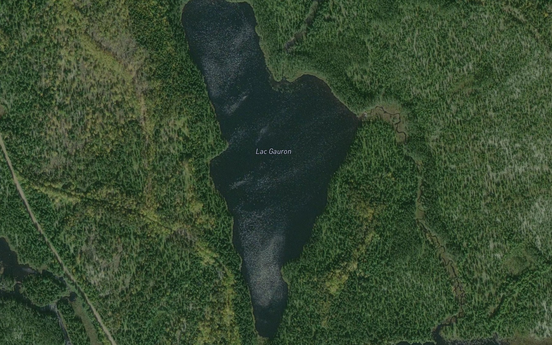 Satellite map of the Lac Gauron