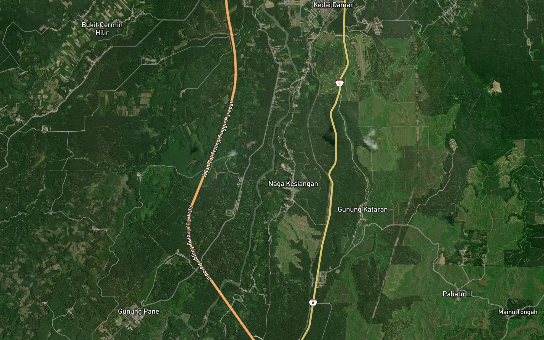 Satellite map of the Bah Julinggei
