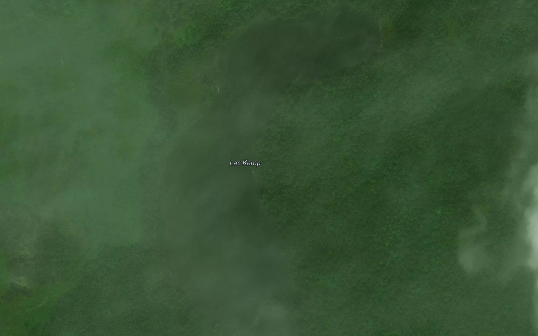 Satellite map of the Lac Kemp