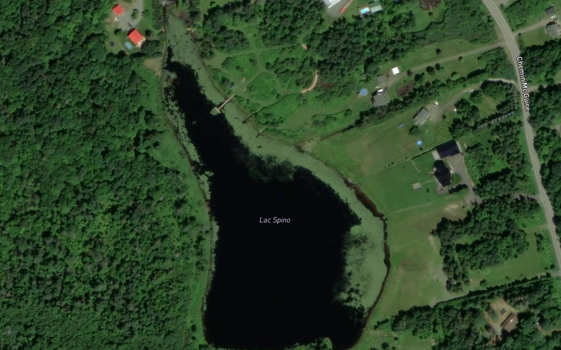Satellite map of the Lac Spino