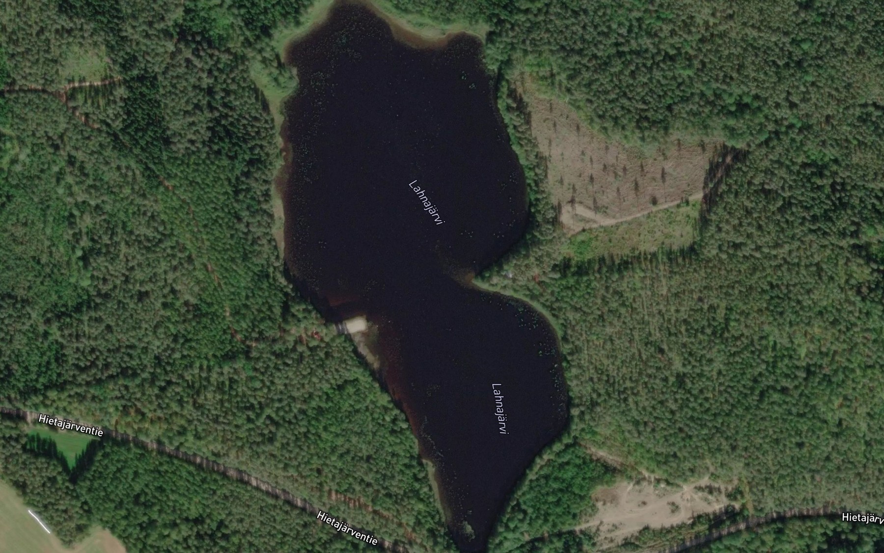 Satellite map of the Lahnajarvi