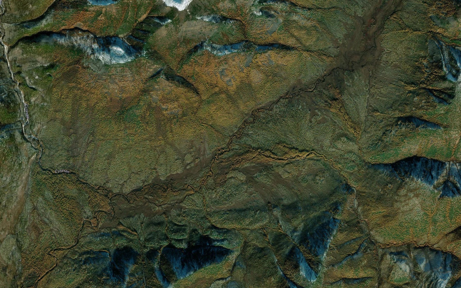 Satellite map of the Tuman Vtoroy